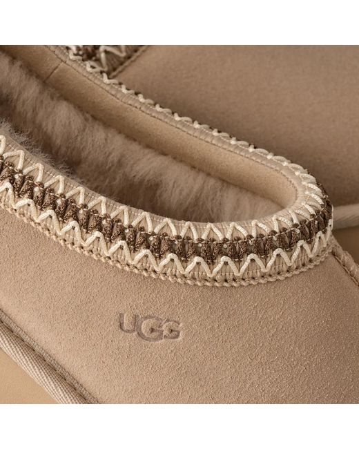 Ugg Brown Tasman Ii Logo Debossed Slippers