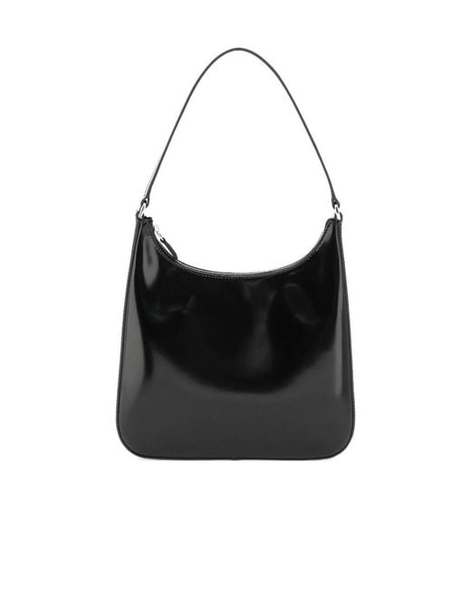 Staud Black Logo Shoulder Bag