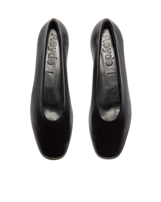 Aeyde Black Pointed Toe Flats