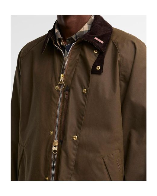 Barbour Brown Icons Transport Waxed Jacket for men