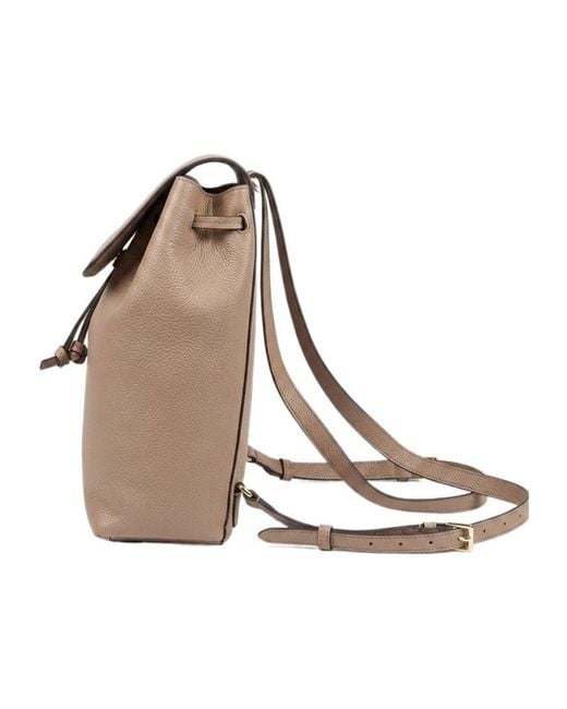 Tory Burch Natural Flap Backpack
