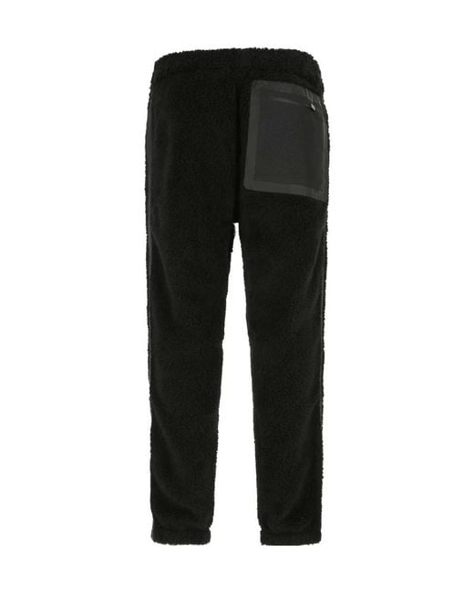 Prada Black Technical Fleece Ski Pants for men