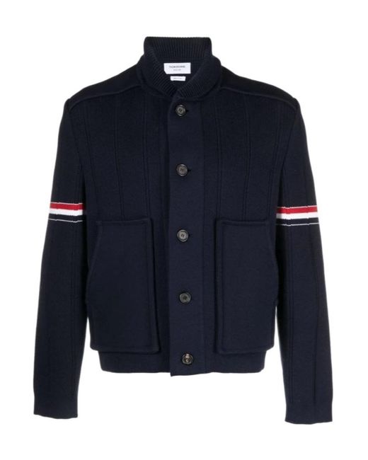 Thom Browne Blue Long Sleeve Jacket for men