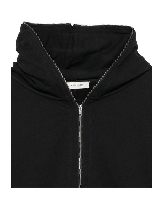 Entire studios Black Eternal Zip-Up Hoodie for men