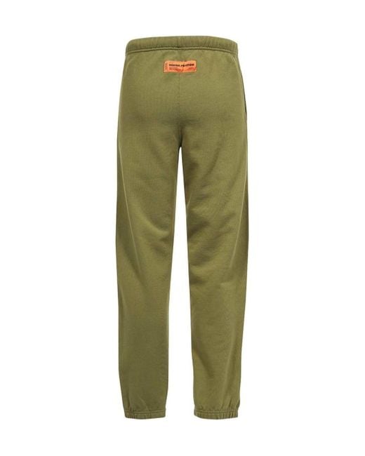 Heron Preston Green Elasticated Waistband Track Pants for men
