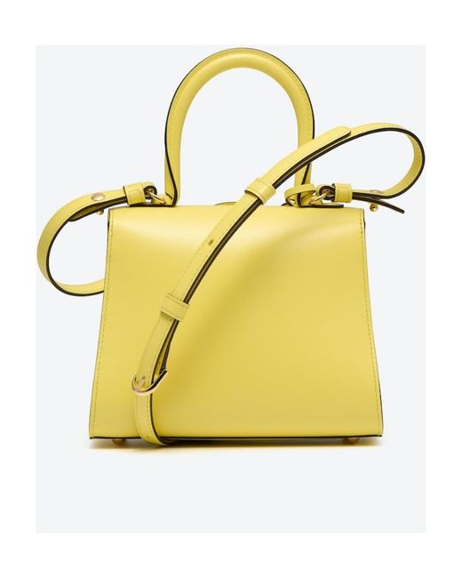 Delvaux Yellow Brillant Mini Tote Bag