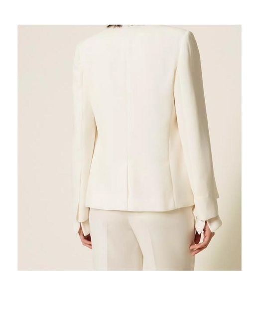 Twinset Natural Logo Blazer