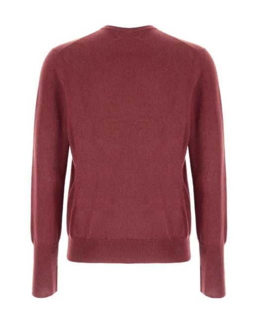 Ballantyne Red Long-Sleeve Knit Top for men
