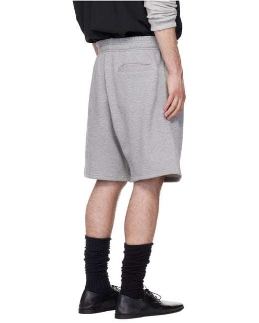 Entire studios Gray Standard Elastic Waistband Sweatshorts for men