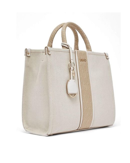 Liu Jo Natural Medium Jacquard Bag