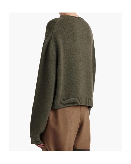 Khaite Green Long-Sleeved Sweater