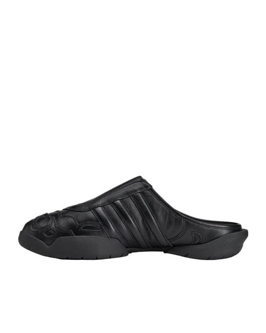 Y-3 Black Regu Slides for men