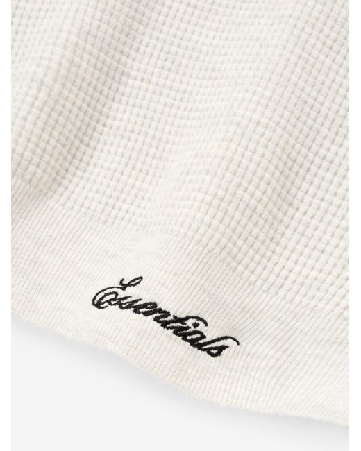 Fear Of God White Signature Waffle-Knit Sweater for men