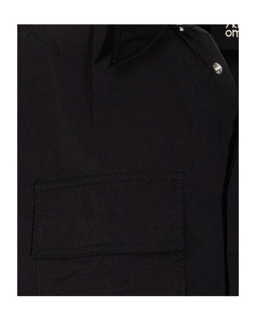 Thom Krom Black Patch-Pocket Shirt for men