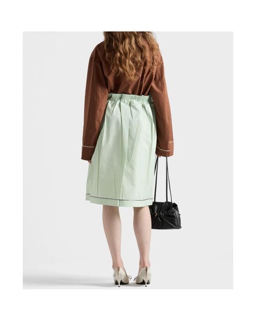Prada Brown Long-Sleeved Button-Up Shirt