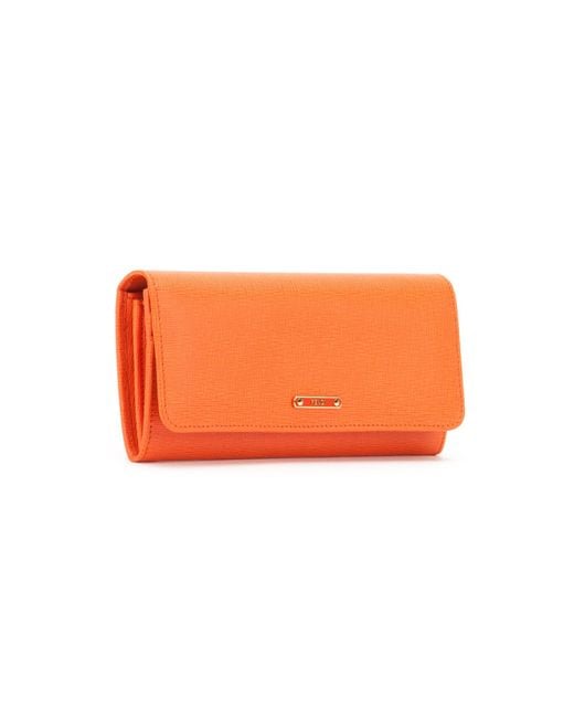 Fendi Orange Long Purse