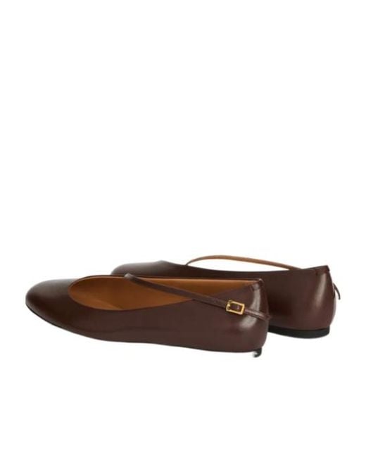 Jil Sander Brown Elyss Ballerina