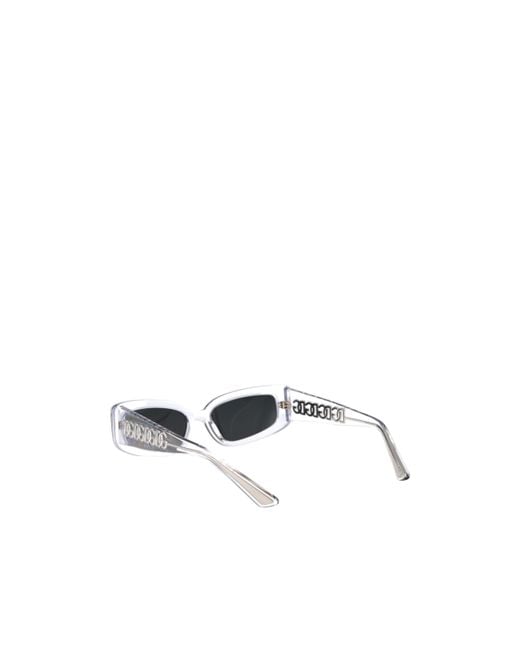 Dolce & Gabbana White Eyewear Rectangular Frame Sunglasses