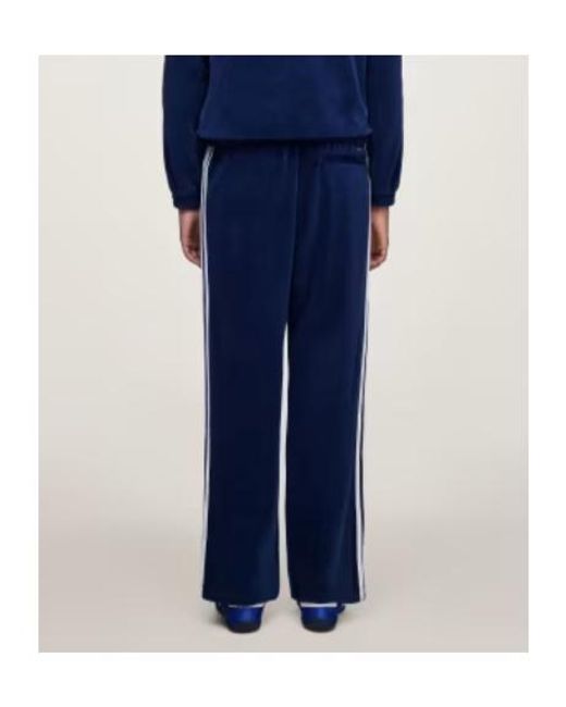 Adidas by Wales Bonner Blue Wales Bonner Velour Track Pant for men