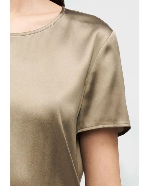 Max Mara Natural Crew Neck Short-Sleeved T-Shirt