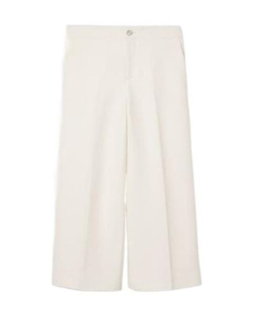 Gucci White Bouclé Trousers