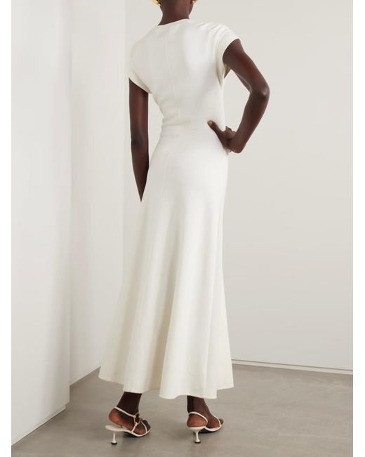 Proenza Schouler White Melanie Ribbed Long Dress