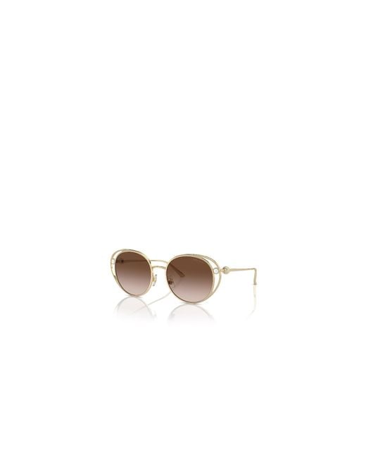 Jimmy Choo White Eyewear Round Frame Sunglasses