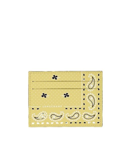 Longchamp Metallic Pocket Card Holder for men