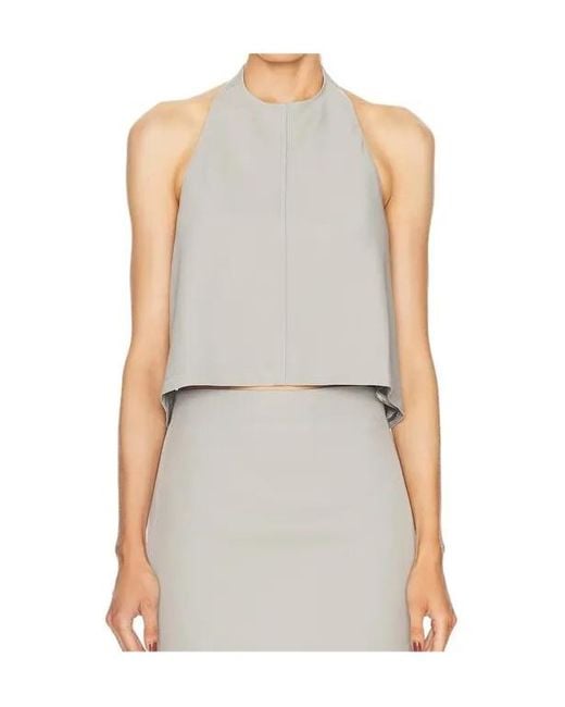 Wardrobe NYC White Backless Halterneck Top