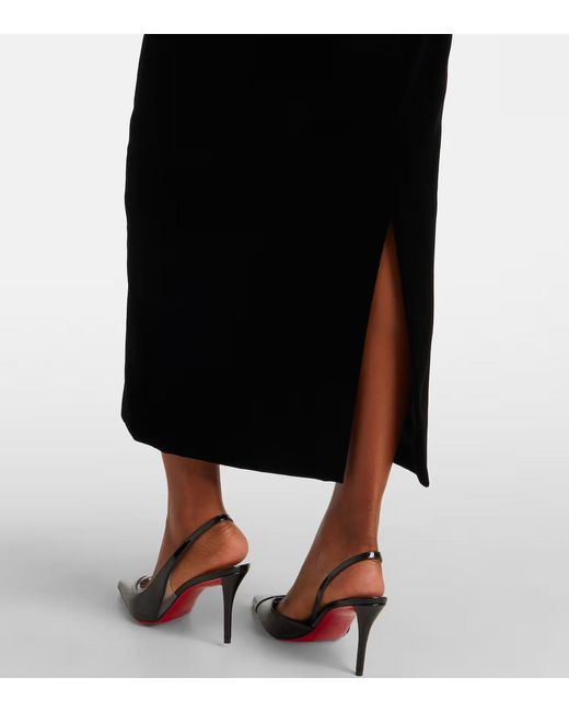 Mugler Black Sweetheart Sleeveless Dress