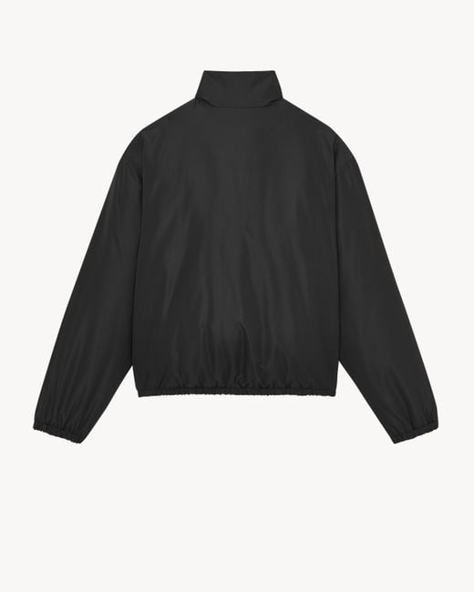 Saint Laurent Black Cassandre Windbreaker for men