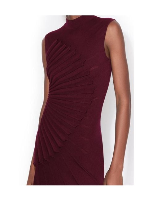 alaia sleeveless high-neck sculpted midi dress ALAIA Sleeveless High-Neck Sculpted Midi Dress