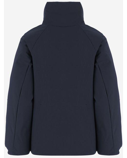 Aspesi Blue High-Necked Jacket