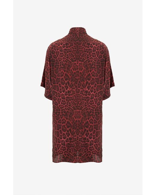 Stella McCartney Red Short Sleeve Dress