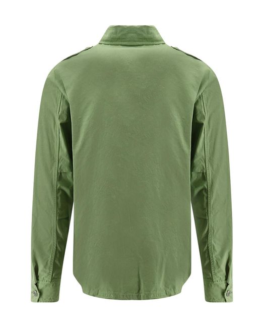 Aspesi Green Patch Pocket Shirt for men