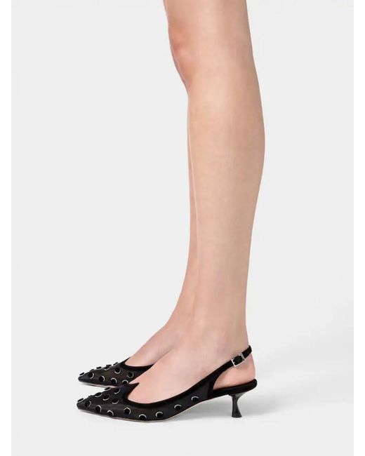Roger Vivier Black I Love Polka Dot Slingback Pumps