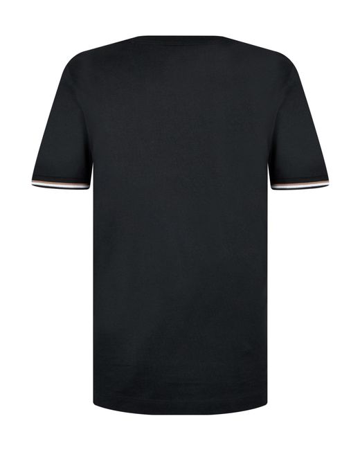 Boss Black Stripedcuff Tshirt for men