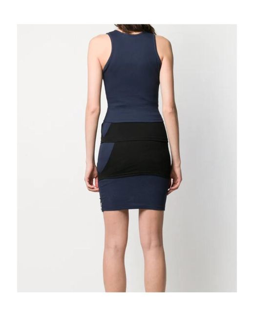 Y. Project Blue Fitted Tank Dress