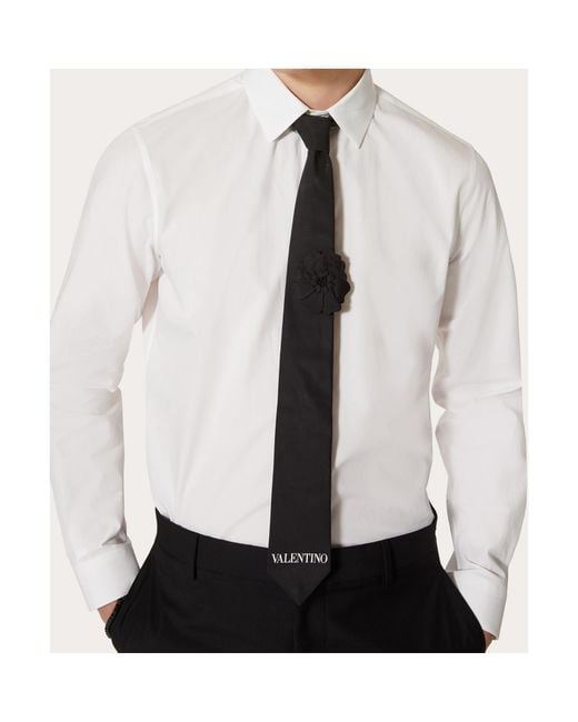 Valentino White Classic Tailored Shirt for men