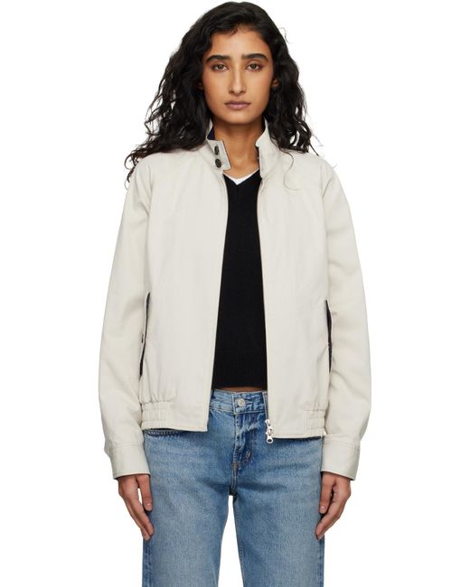 DUNST Gray Zip-Up Harrington Jacket for men