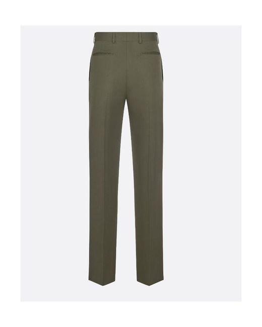 Dior Green Logo Casual Pants for men