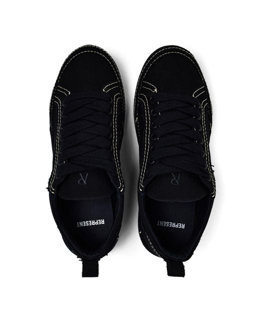 Represent Black Lightweight Canvas Shoes for men