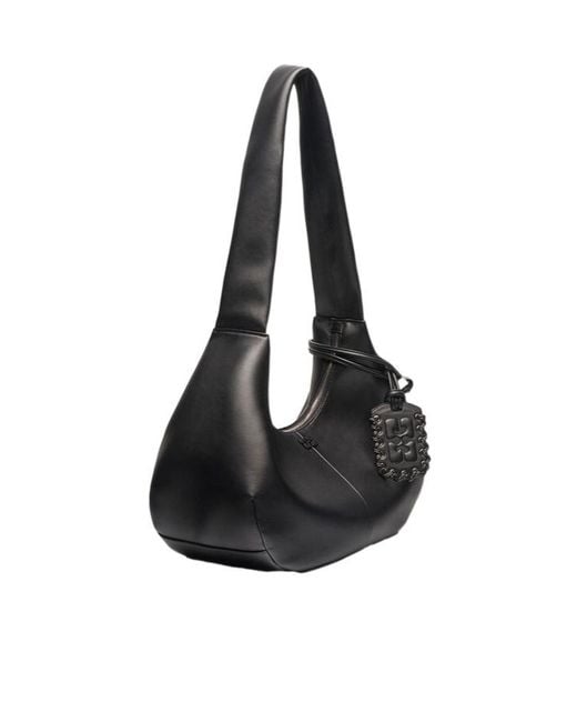 Ganni Black Medium Hobo Bag