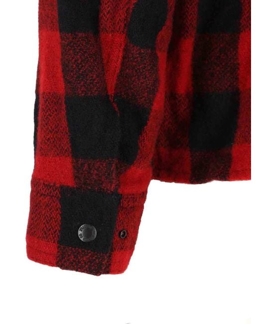 Junya Watanabe Red Checked Shirt for men