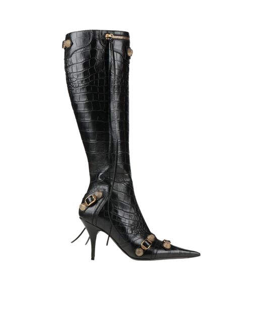 Balenciaga Black Leather Boots