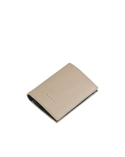 Marni Natural Venice Bi-Fold Leather Wallet