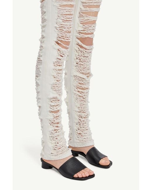 MM6 by Maison Margiela Black Anatomic Sandals