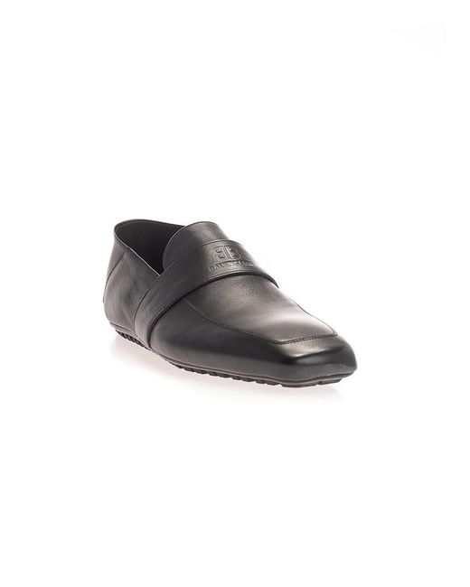 Balenciaga Gray Logo Embossed Business Casual Shoes for men