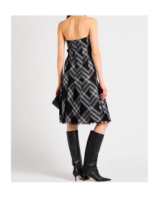Burberry Black Plaid Dress