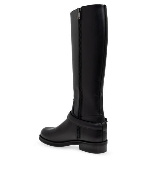 Coperni Black Buckle Strap Boots